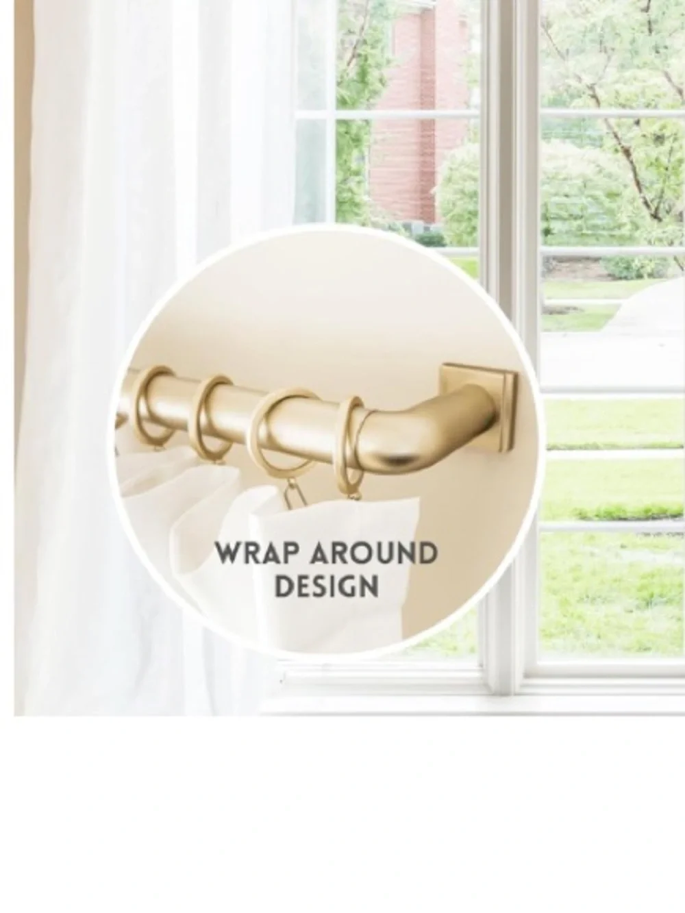 Luxury French Return Room Darkening Brackets Premium Quality Heavy Metal